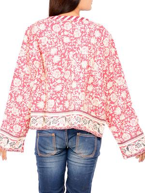 multi colored cotton summer jacket - 11039590 - Standard Image - 3