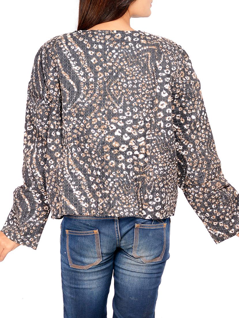 multicolor cotton summer jacket - 11039591 - Zoom Image - 3