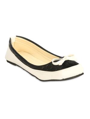 black & white colour block ballerinas - 1104520 - Standard Image - 3
