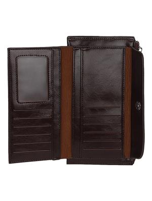 brown leatherette wallet - 11052043 - Standard Image - 3