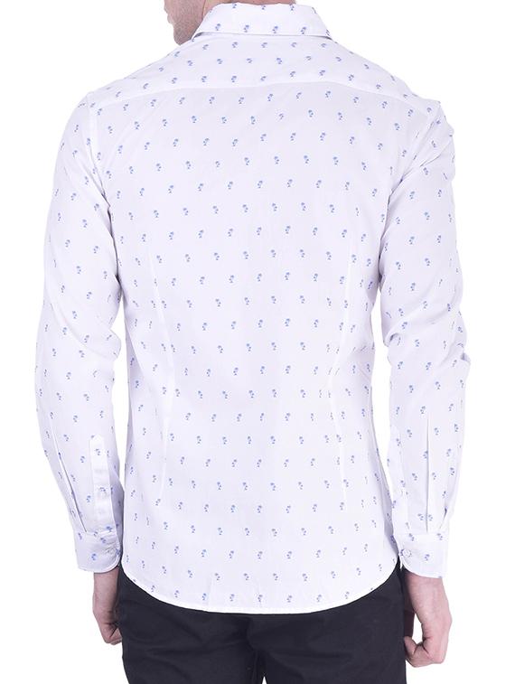 white cotton casual shirt - 11052989 - Zoom Image - 3