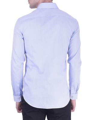 blue cotton casual shirt - 11052991 - Standard Image - 3