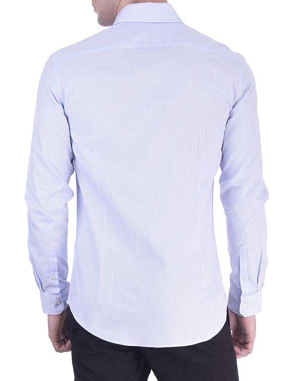 blue cotton casual shirt - 11052992 - Zoom Image - 3