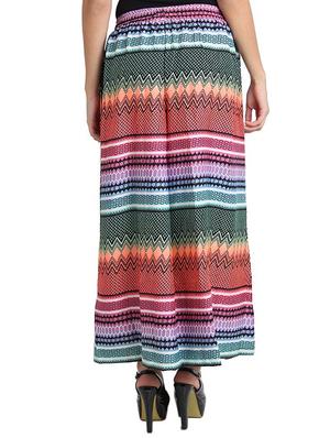 multi colored crepe palazzos - 11080132 - Standard Image - 3