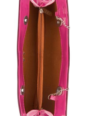pink leatherette clutch - 11100181 - Standard Image - 3