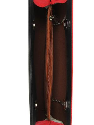 red leatherette clutch - 11100188 - Standard Image - 3