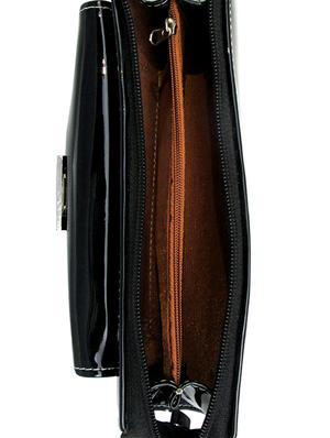 black leatherette clutch - 11100191 - Standard Image - 3