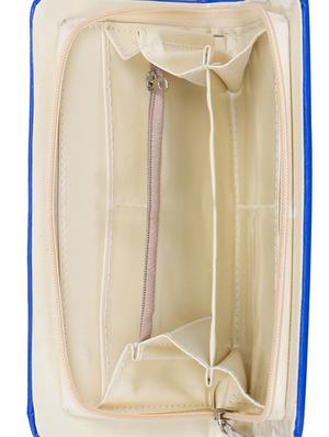 blue leatherette clutch - 11100403 - Standard Image - 3