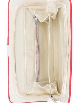 red leatherette clutch - 11100411 - Standard Image - 3