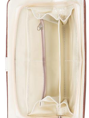 brown leatherette clutch - 11100412 - Standard Image - 3