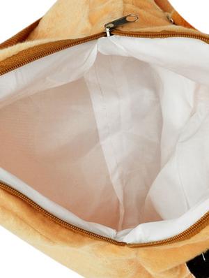 beige coloured velvet backpack - 11100628 - Standard Image - 3