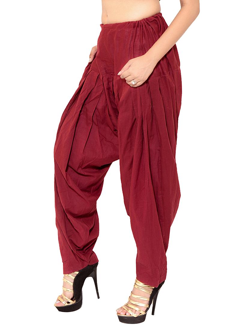black cotton patiyala salwars - 11119994 - Zoom Image - 3