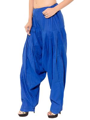 pink cotton patiyala salwars - 11120017 - Standard Image - 3