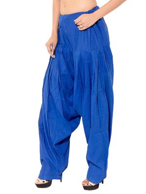 white rayon patiyala salwars - 11120099 - Standard Image - 3