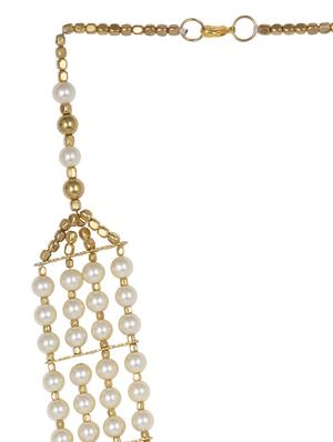 pearl embellished multilayered neckpiece - 1112987 - Standard Image - 3