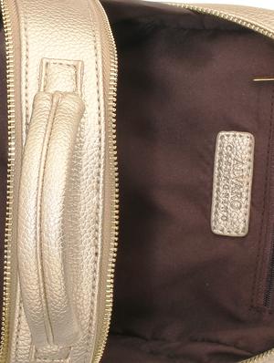 gold metal quilted sling bag - 11131412 - Standard Image - 3