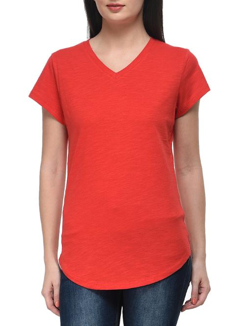 red cotton top - 11140574 - Standard Image - 1