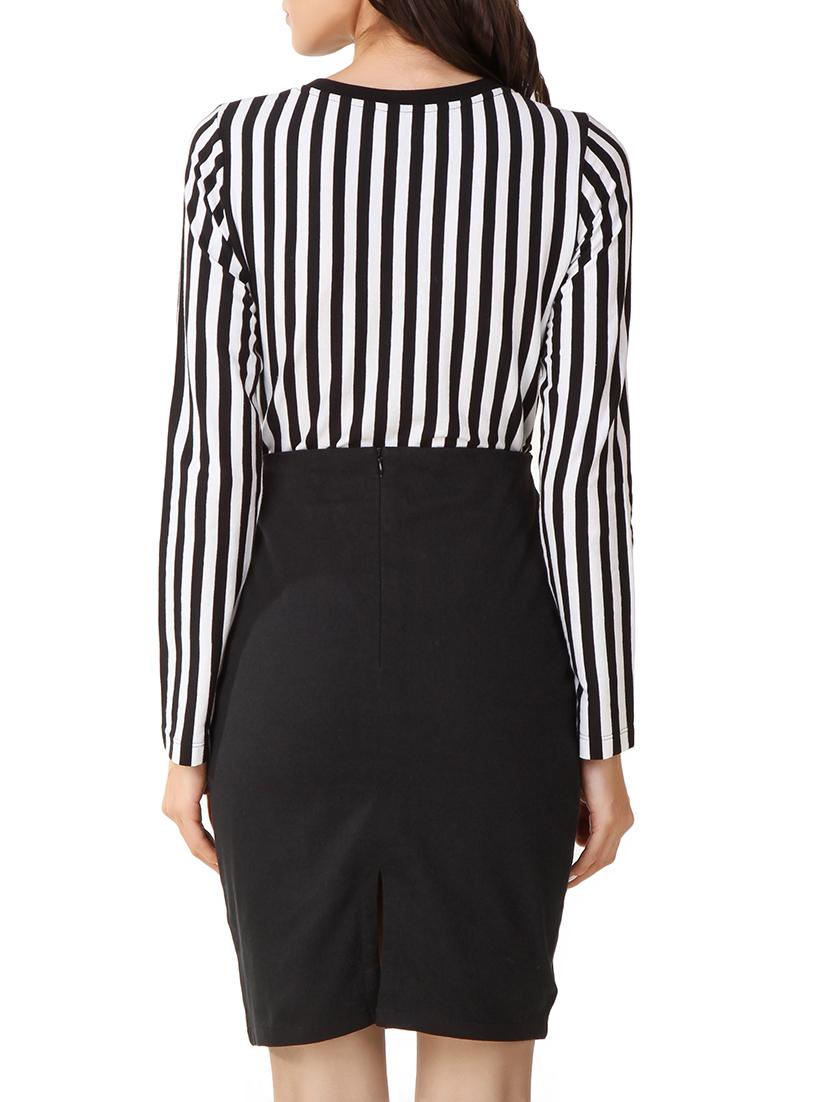 lapel neck striped shirt - 11149853 - Zoom Image - 3