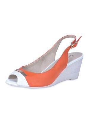 open toe sling back colour block wedges - 1116596 - Standard Image - 3