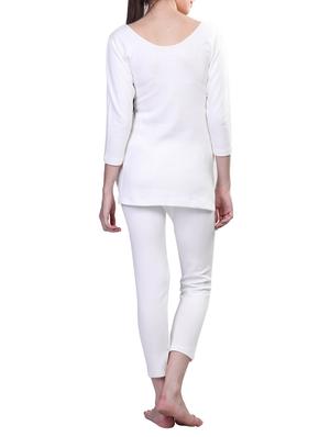 white cotton thermal set - 11176377 - Standard Image - 3