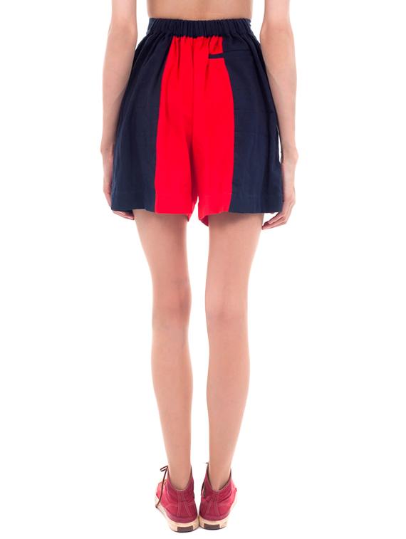 red & blue rayon shorts - 11179510 - Zoom Image - 3