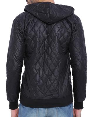 black nylon quilted jacket - 11199217 - Standard Image - 3