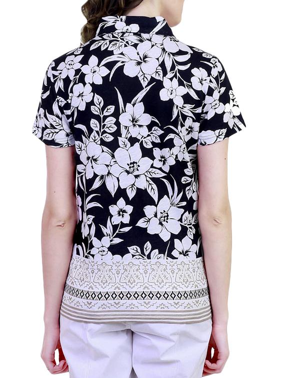 black printed cotton shirt - 11215334 - Zoom Image - 3