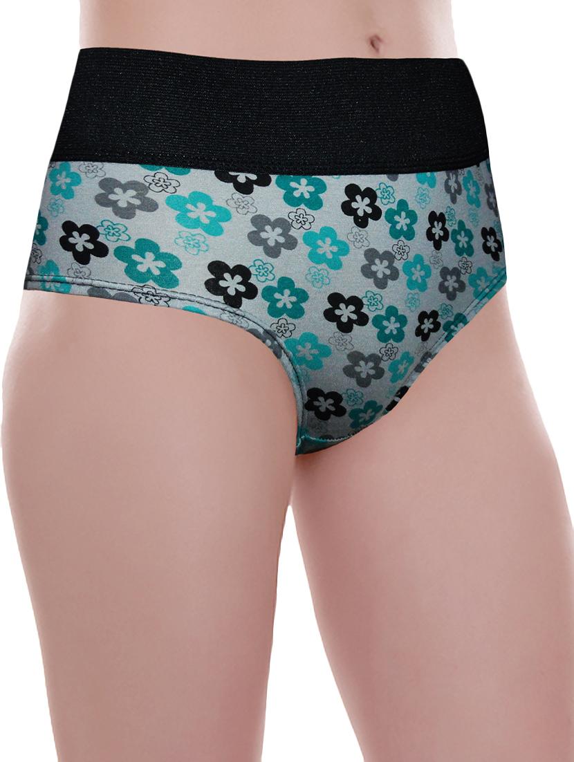 multi colored cotton floral print hipster panty (set of 3) - 11236199 - Zoom Image - 3
