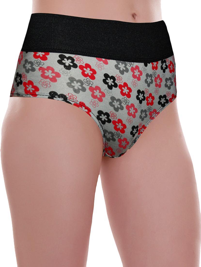 multi colored cotton floral print hipster panty (set of 3) - 11236199 - Zoom Image - 6