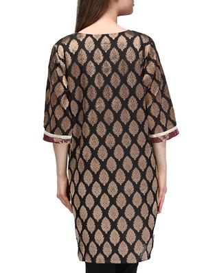 chanderi cotton banarasi frock - 11246062 - Standard Image - 3
