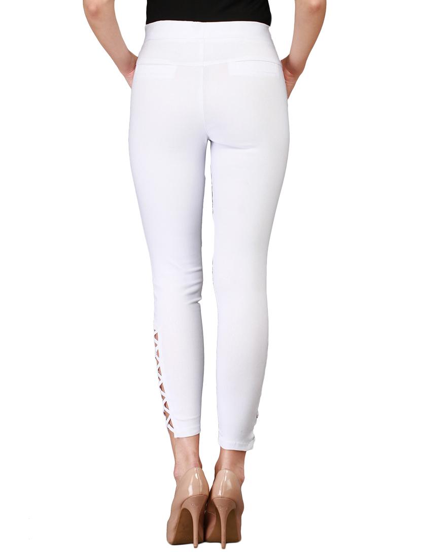 white cotton jeggings - 11249198 - Zoom Image - 3