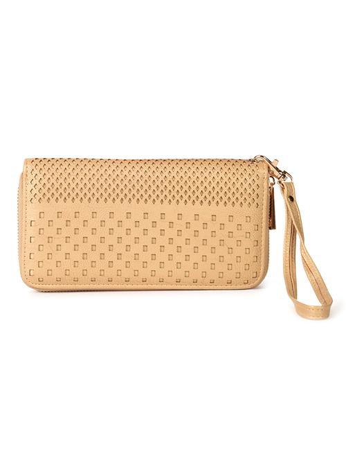 beige leatherette wallet - 11260434 - Standard Image - 1