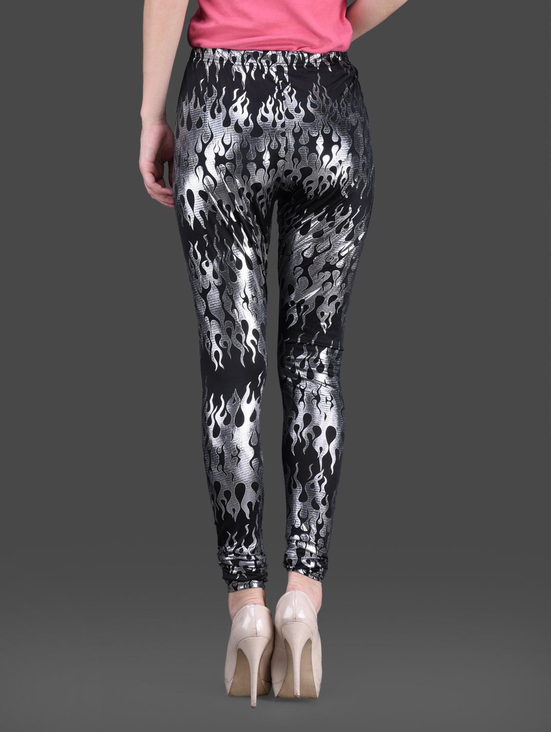 printed polyknit spandex leggings - 1126233 - Zoom Image - 3