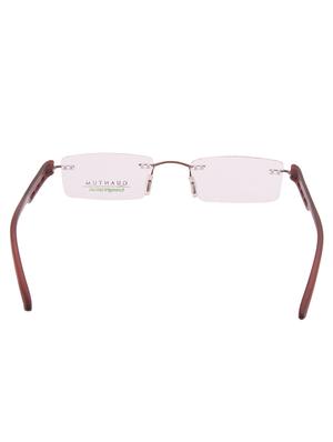 natural color, rectangle rimless eyeglass frame - 11262672 - Standard Image - 3
