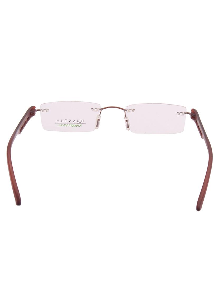 natural color, rectangle rimless eyeglass frame - 11262672 - Zoom Image - 3