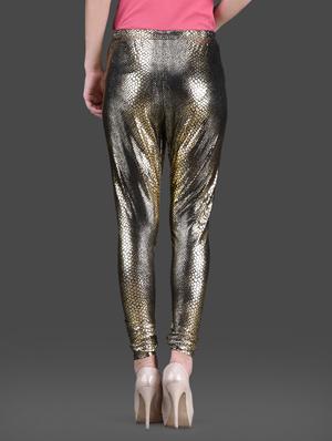 reptile printed polyknit spandex leggings - 1126320 - Standard Image - 3