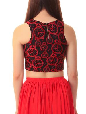 red net crop top - 11269494 - Standard Image - 3