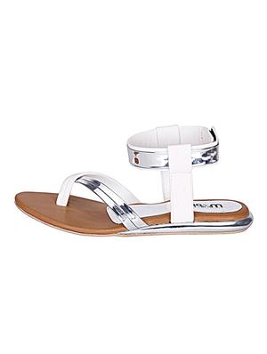 white ankle strap sandal - 11298717 - Standard Image - 3