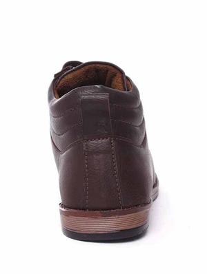 Brown leatherette low ankle boot - 11312265 - Standard Image - 3