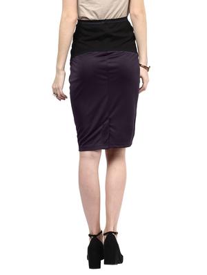 purple polyester pencil skirts - 11317690 - Standard Image - 3