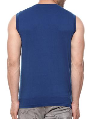 solid navy blue cotton t-shirt - 11334733 - Standard Image - 3
