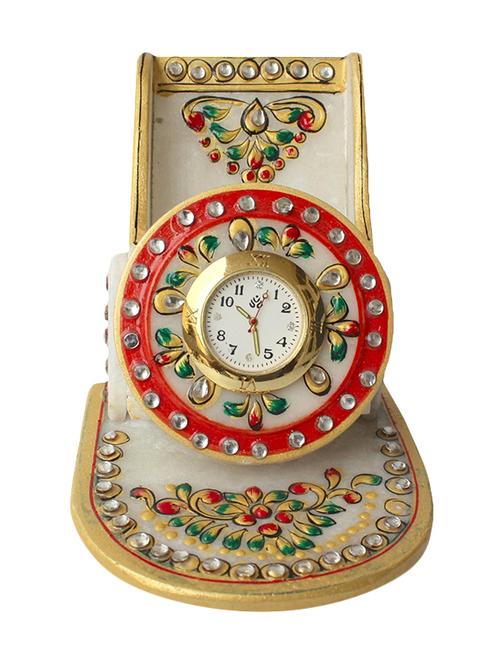multicolored embellished marble mobile holder with watch - 11359444 - Standard Image - 1