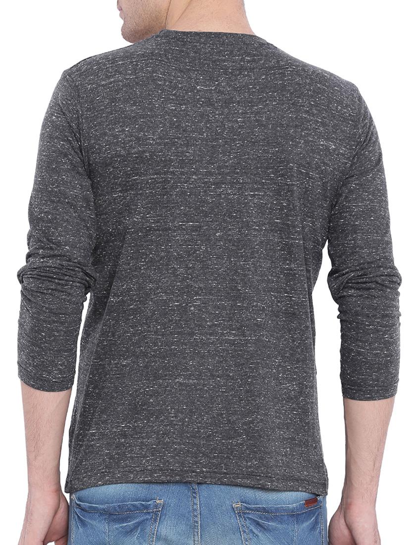 grey cotton melange t-shirt - 11360714 - Zoom Image - 3