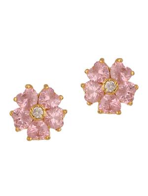 pink gold plated pendant and earrings - 11367180 - Standard Image - 3