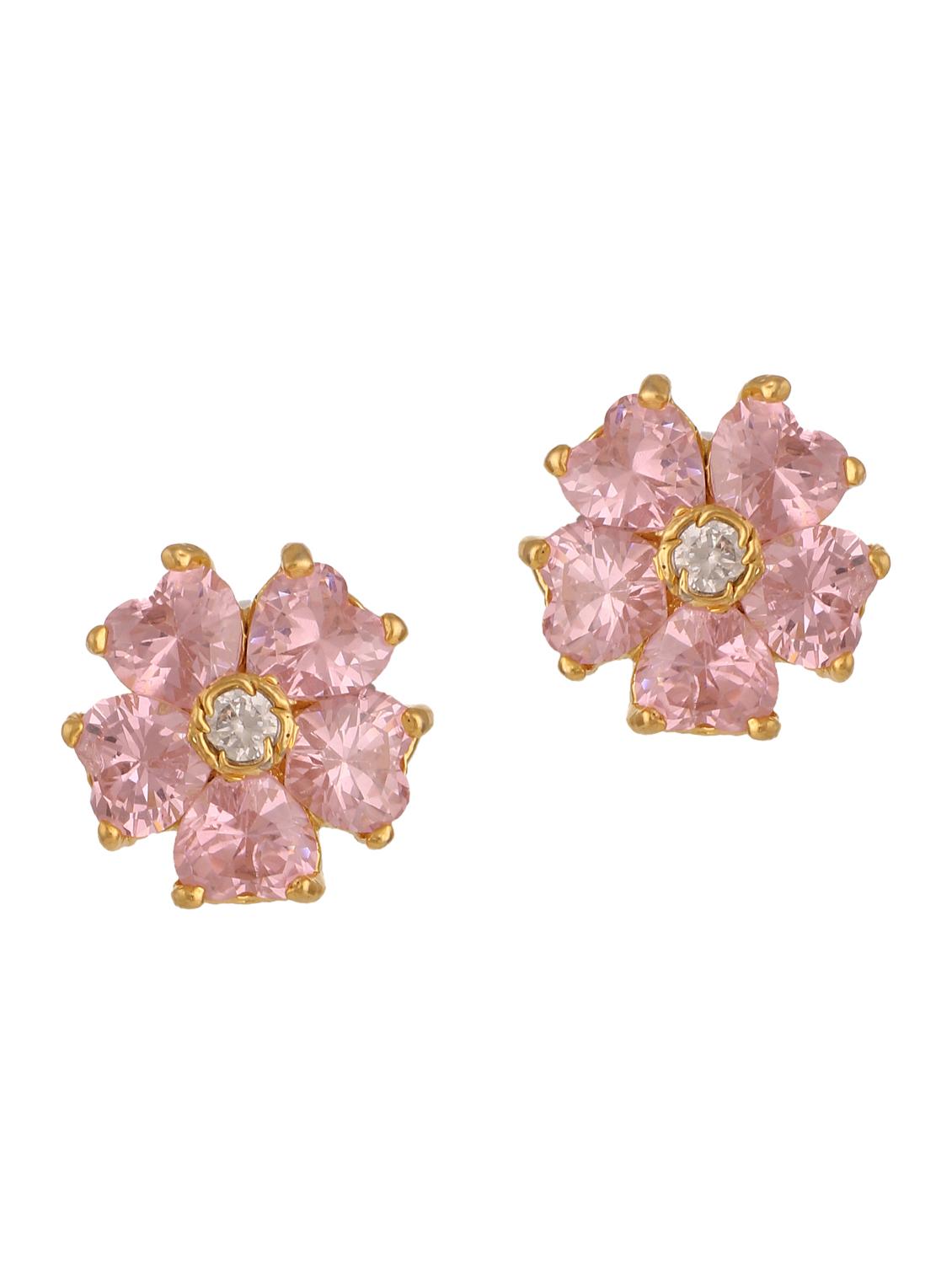 pink gold plated pendant and earrings - 11367180 - Zoom Image - 3