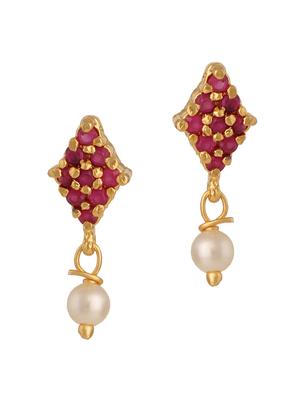 pink gold plated pendant and earrings - 11367188 - Standard Image - 3