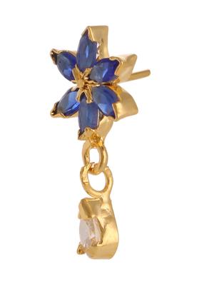 blue gold plated pendant and earrings - 11369030 - Standard Image - 6