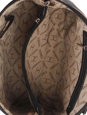 black faux leather handbag - 11369665 - Standard Image - 3