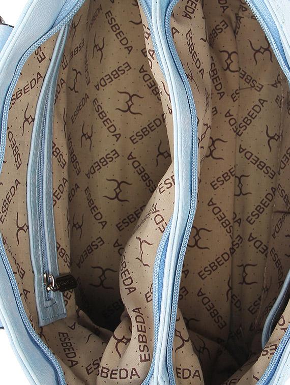 powder blue faux leather handbag - 11369669 - Zoom Image - 3