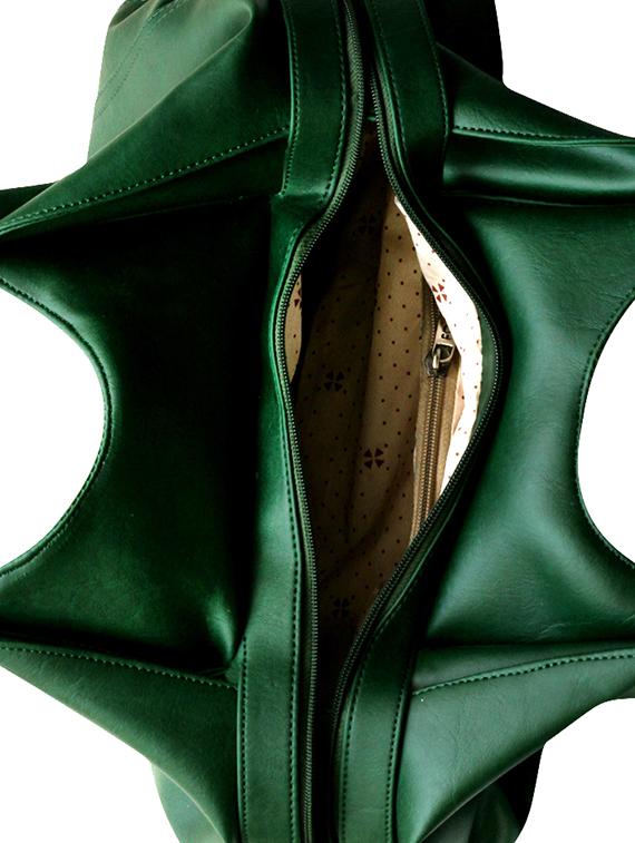 green leatherette handbag - 1138166 - Zoom Image - 3